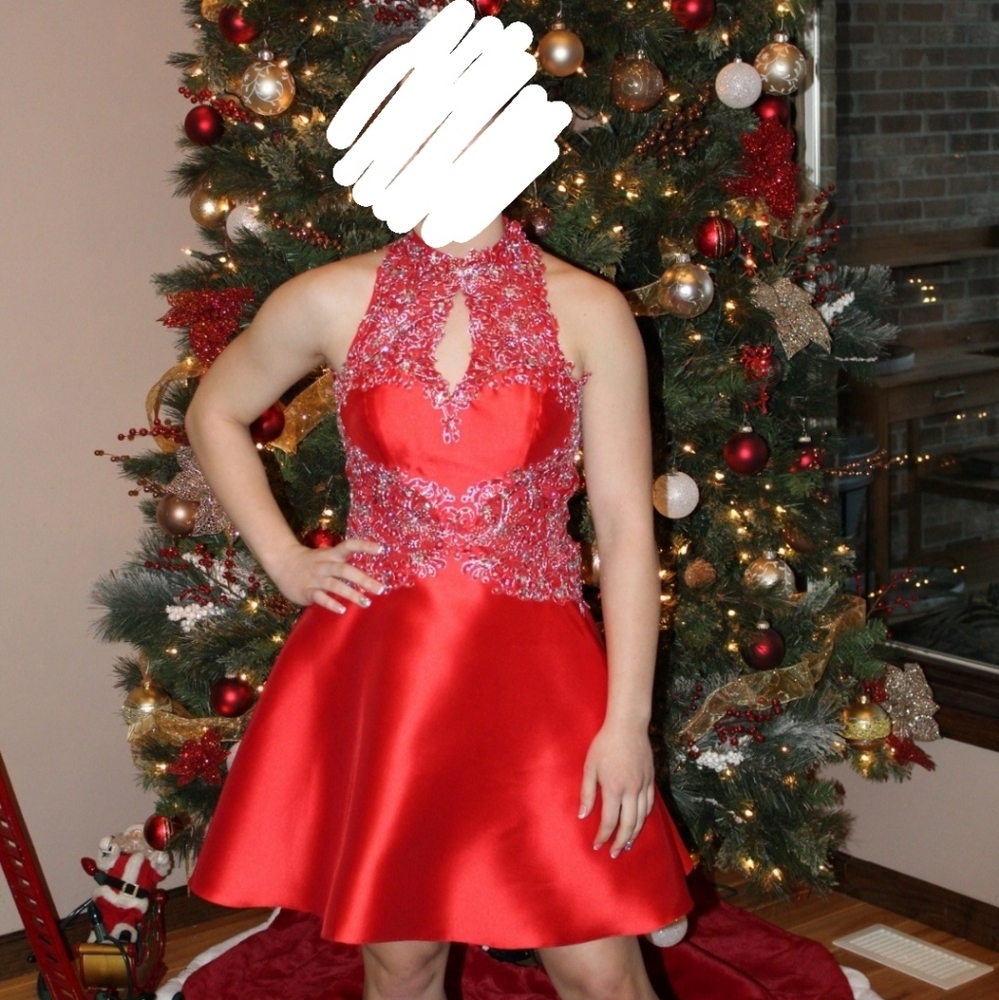 Red homecoming dress